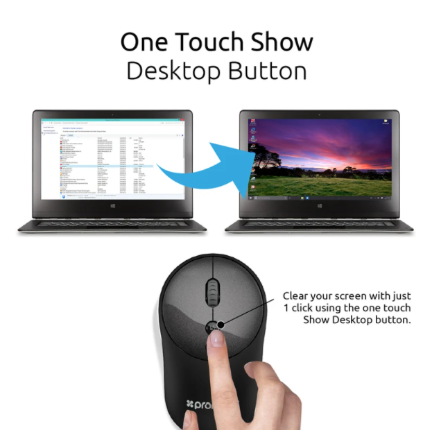 one touch show desktop button